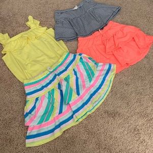 (3) skorts. (1) tank